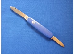 Nůž zavírací kapesní 2 čepele modrý (Mikov)